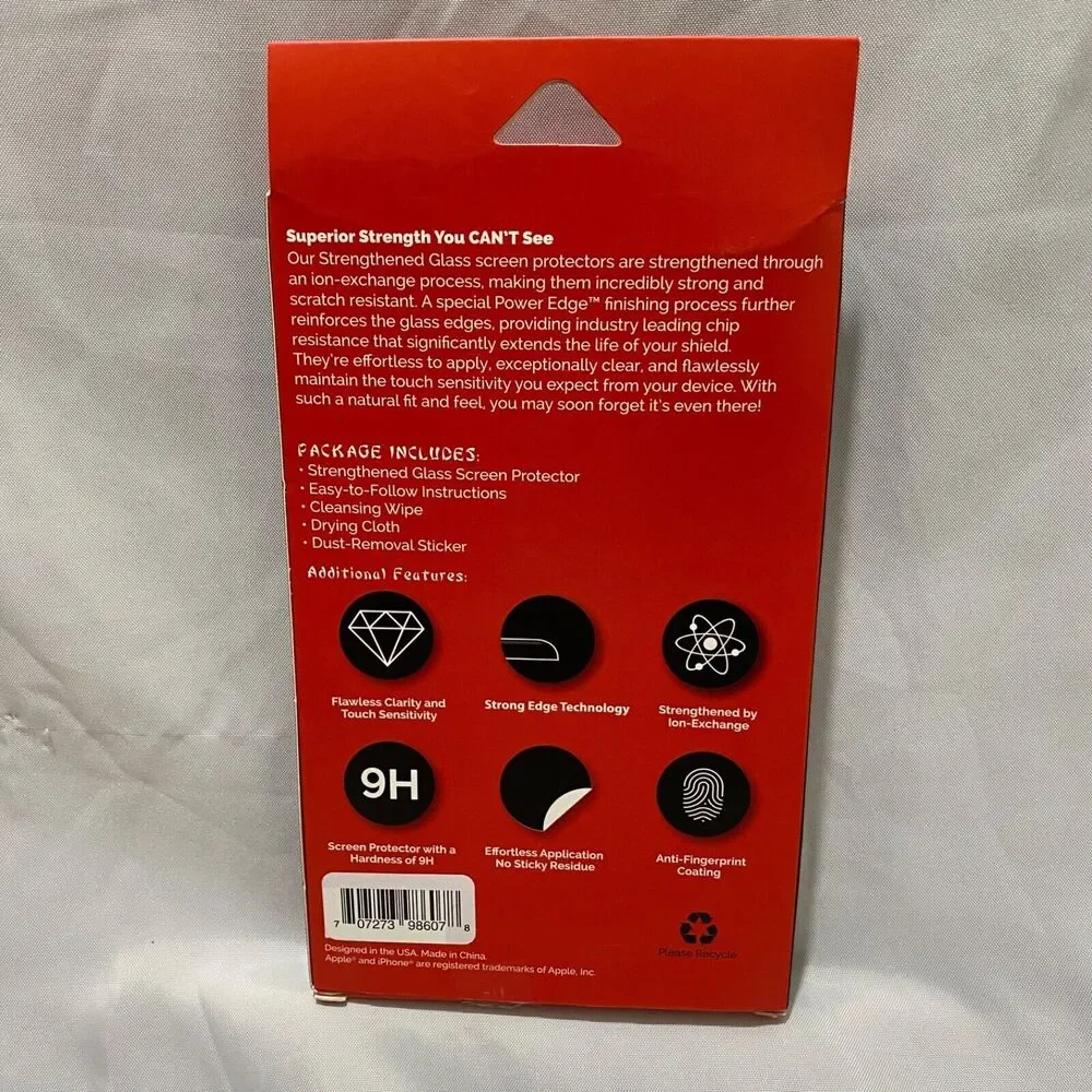 Samurai Glass iPhone 7 Strengthed Glass Screen Protector Hardness 9H